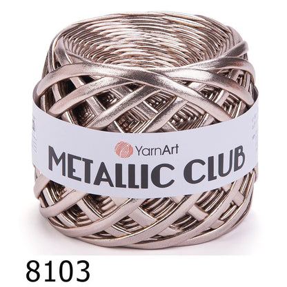 YarnArt Metallic Club – metallinen nauhalanka virkkaukseen ja käsitöihin 180 g / 55 m – saatavilla verkkokaupasta Charlotten kankaat