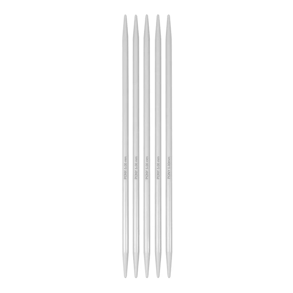 Aiguilles à tricoter doubles pointes Pony Classic - 20 cm 5,00 mm (5 pièces)