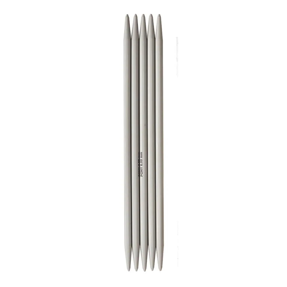 Aiguilles à chaussettes Pony Classic - 20 cm 6.00 mm (5 pièces)