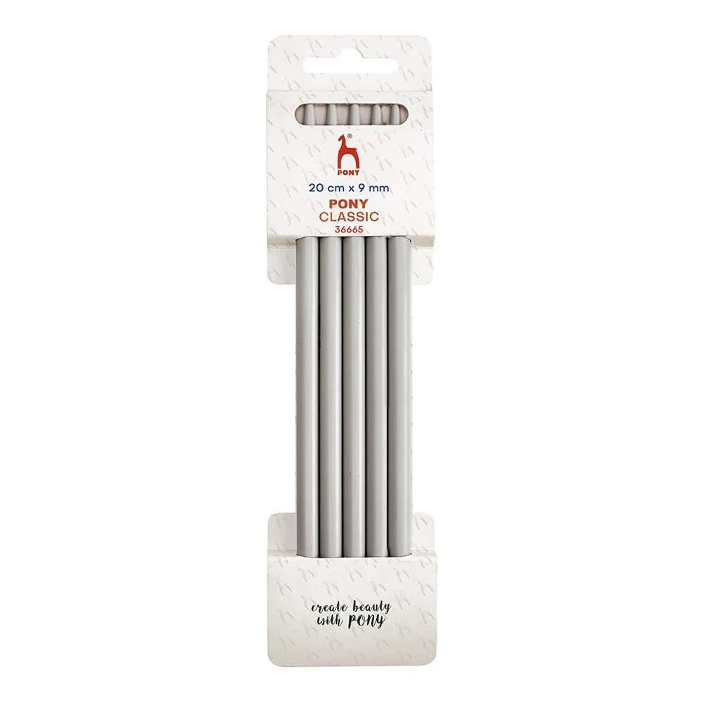 Aiguilles à tricoter pour chaussettes Pony Classic - 20 cm 9.00 mm (5 pièces)
