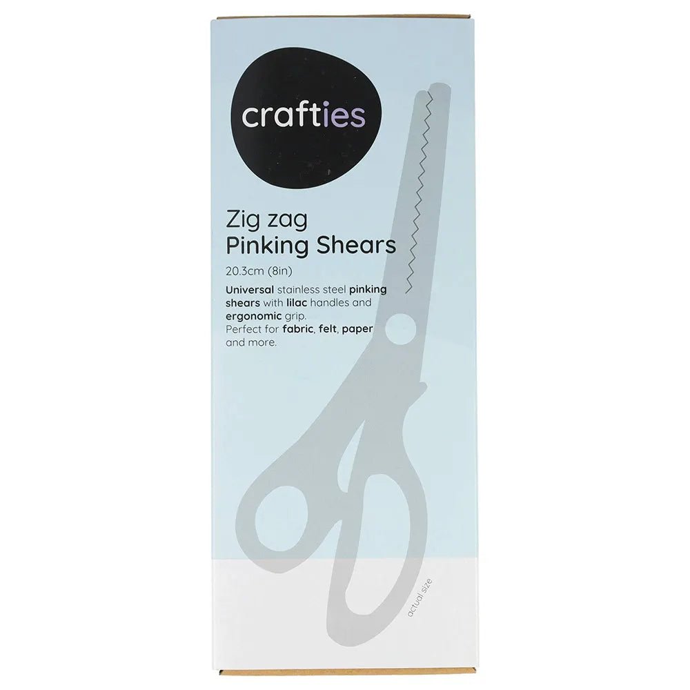 Image of Crafties zigzag scissors 20.3 cm – available at Charlotte's Fabrics