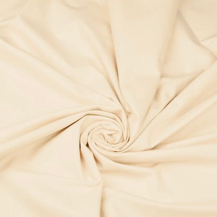100 % Baumwollstoff, beige, 125 g/m²