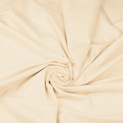 100 % Baumwollstoff, beige, 125 g/m²
