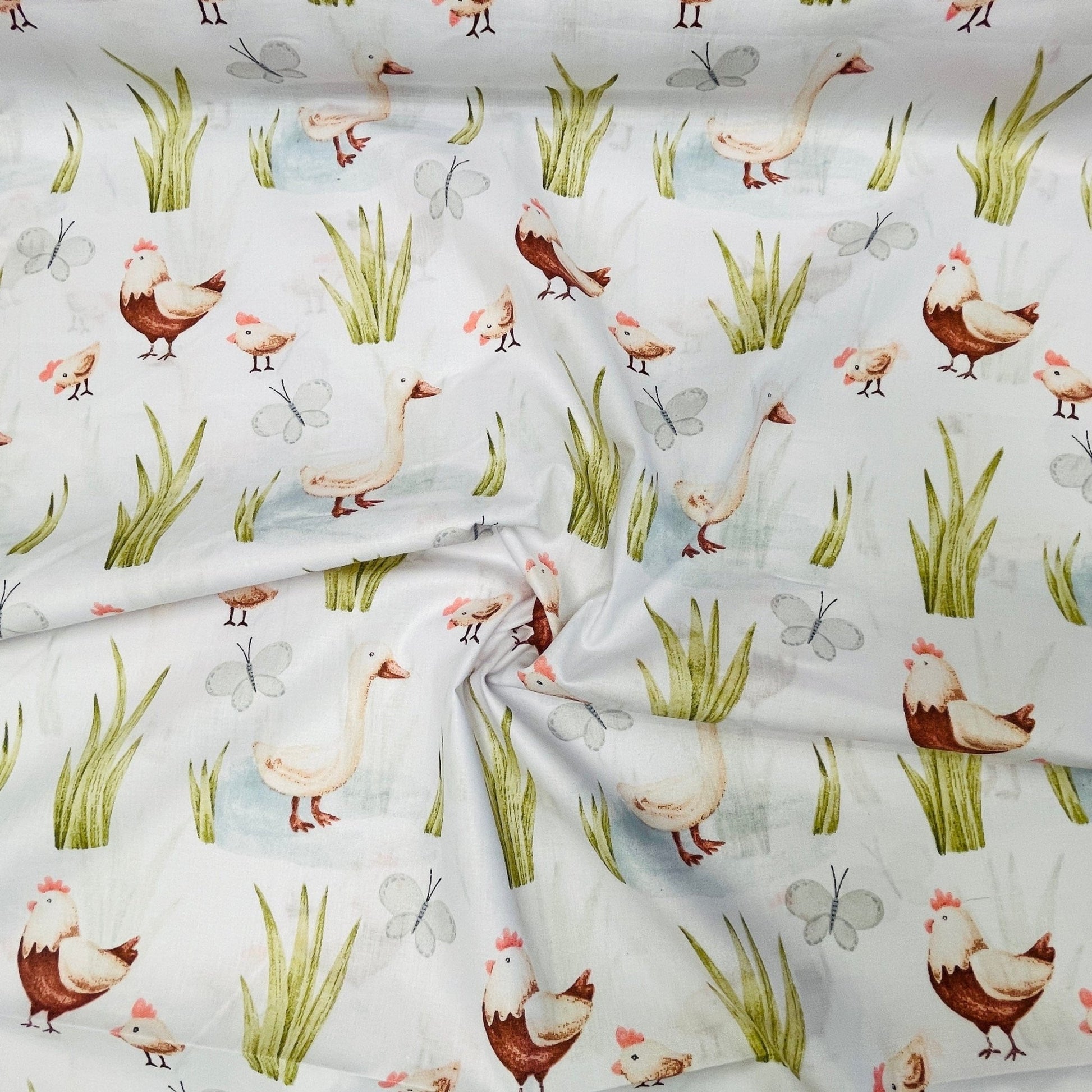 100 % tissu en coton - poussins 125 g/m²