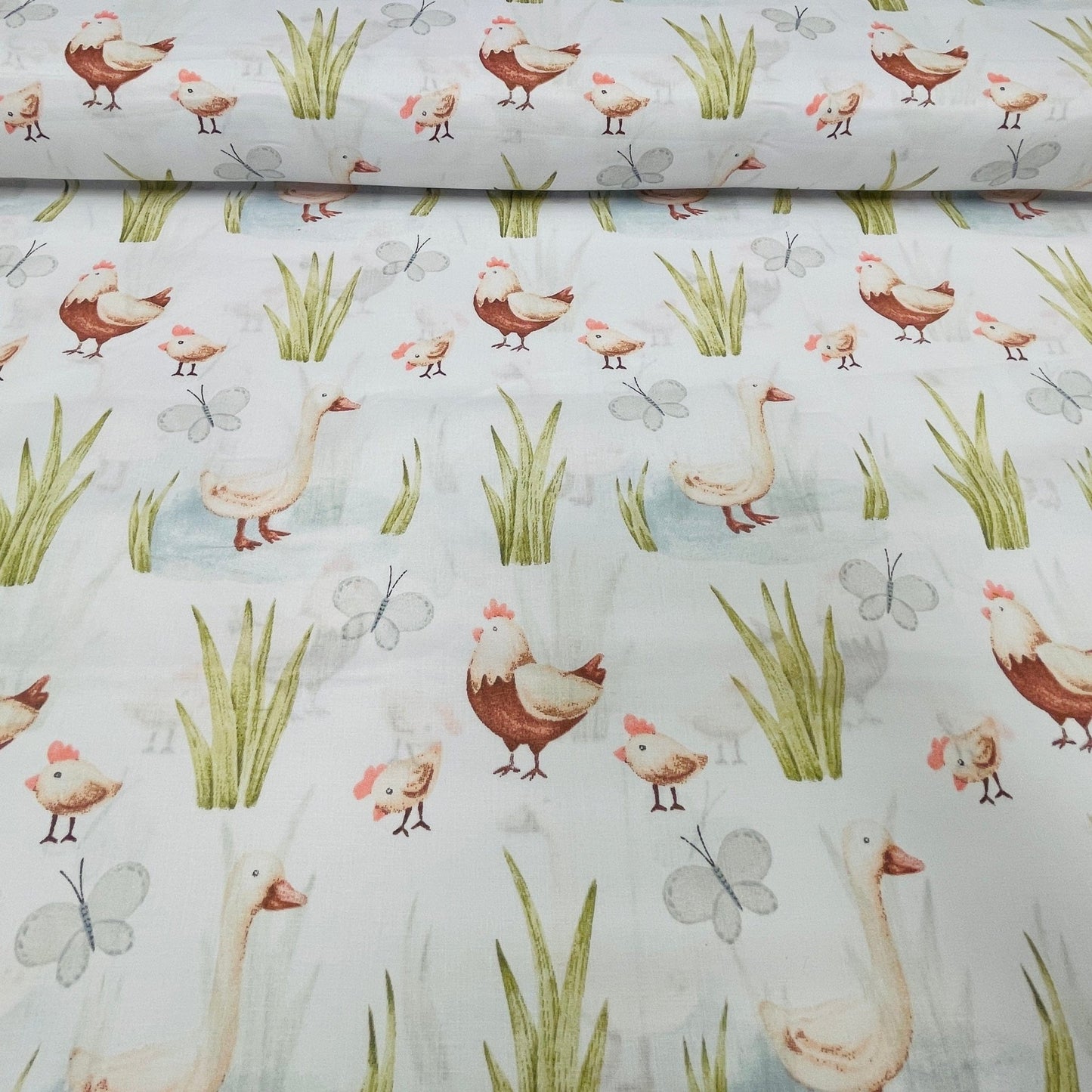 100 % tissu en coton à poussins 125 g/m²