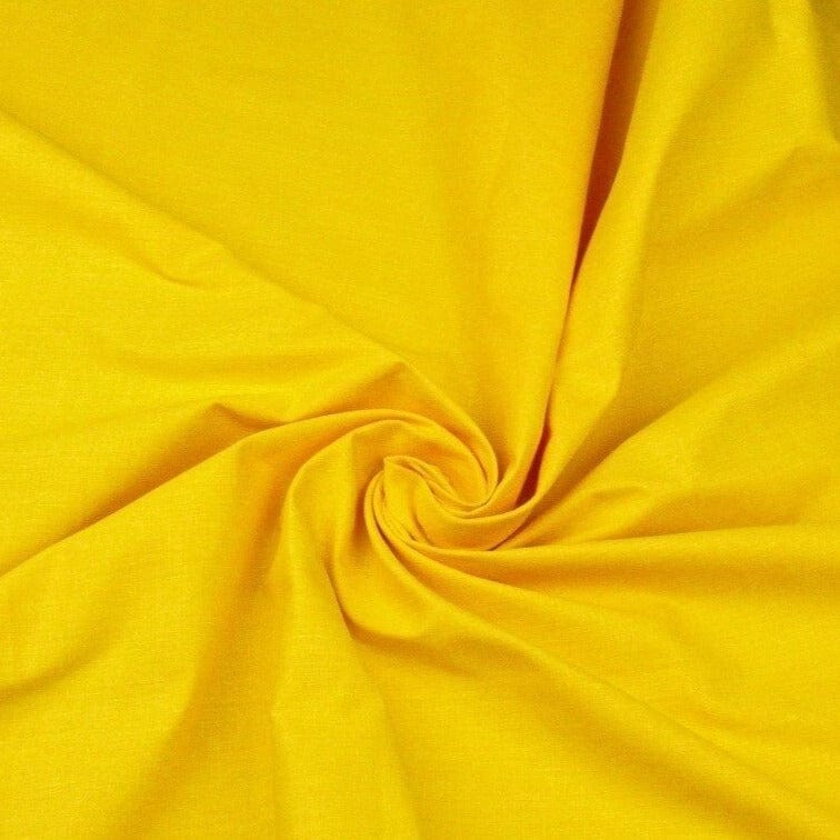 Tissu 100 % coton jaune 125 g/m²