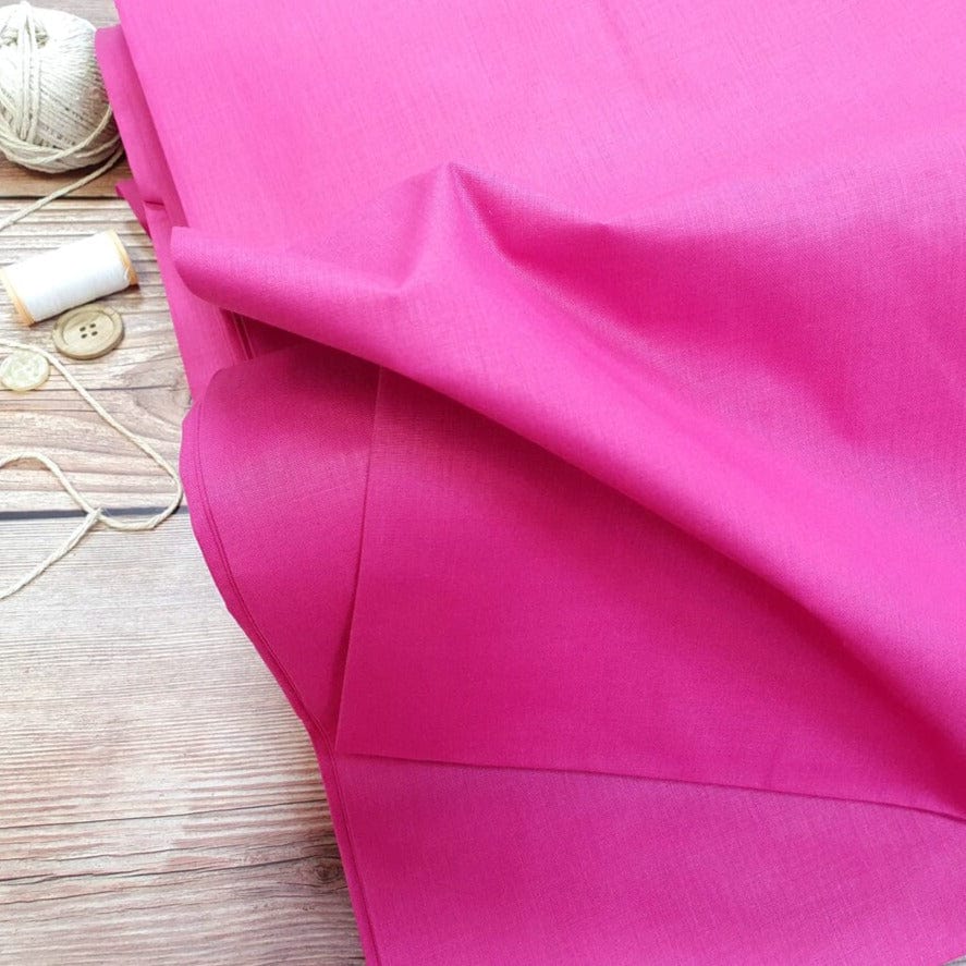 Tissu 100 % coton, fuchsia, 125 g/m²