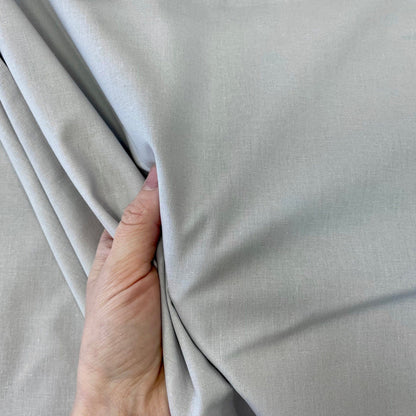 100% Baumwollstoff, hellgrau 125 g/m²