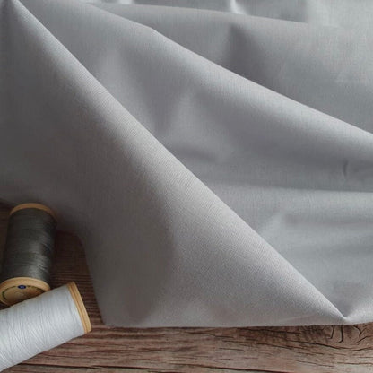 100% Baumwollstoff-hellgrau 125 g/m²