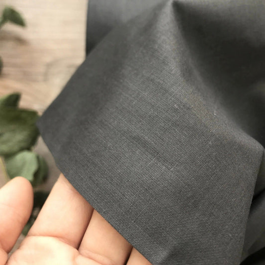 100% puuvillakangas - grafiitinharmaa 125 g/m²