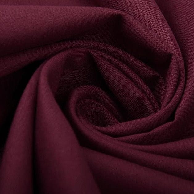 100% Baumwollstoff - karminrot 125 g/m²