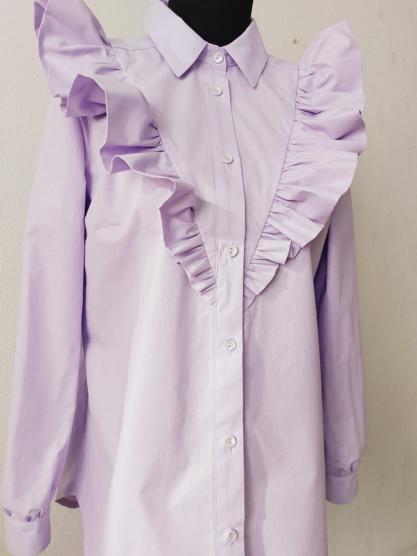 Tissu 100 % coton, lilas, 125 g/m²
