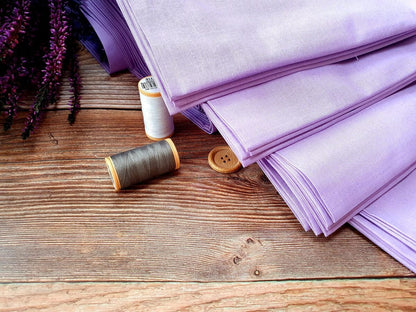 Tissu 100 % coton lilas 125 g/m²