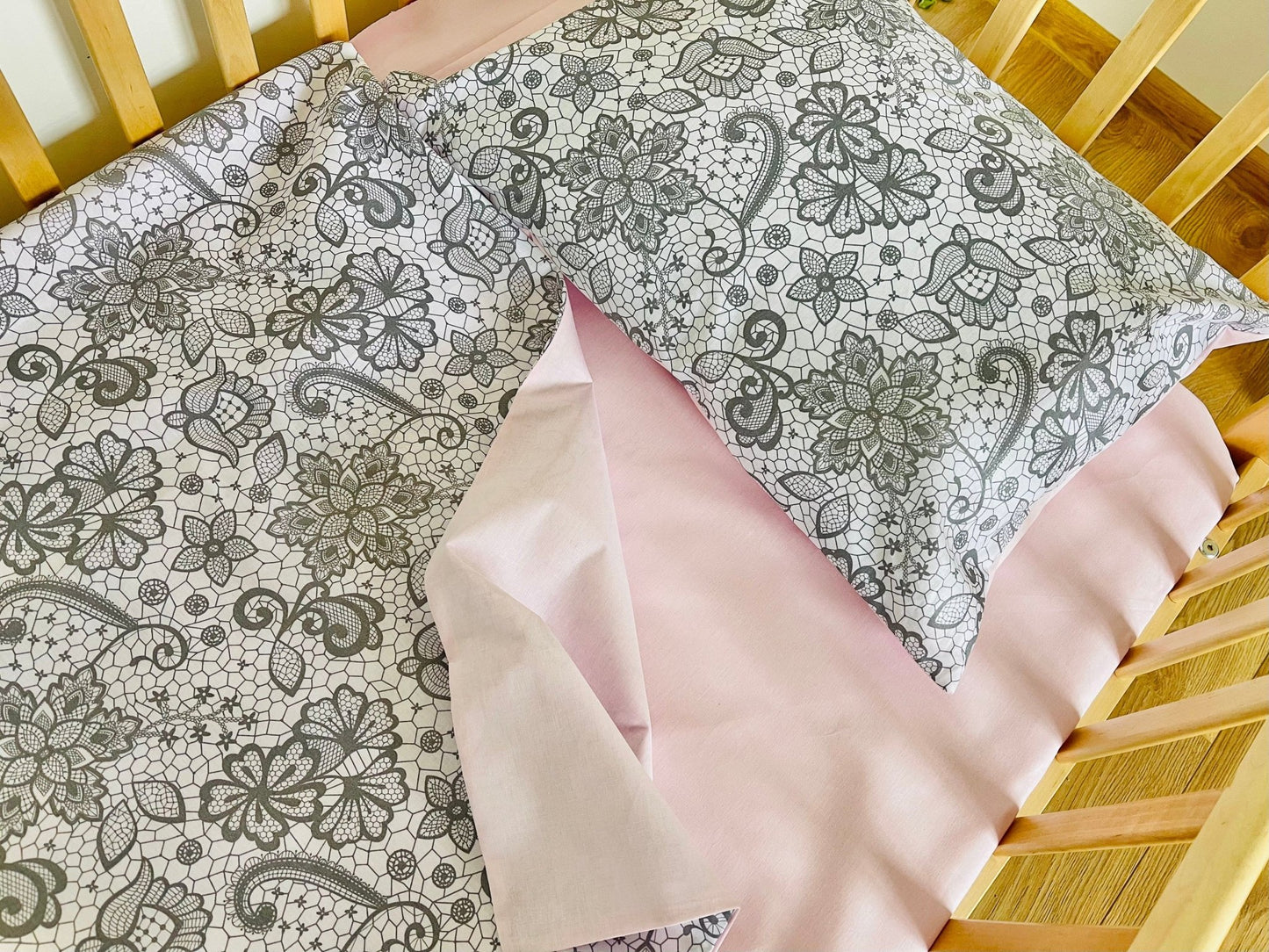 Tissu 100 % coton, rose pâle, 125 g/m²