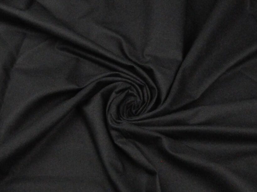 100% Baumwollstoff, schwarz, 220cm 146 g/m²
