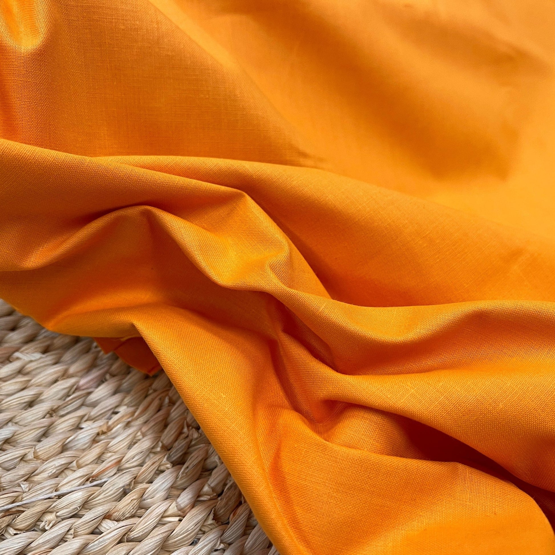 Tissu 100 % coton - orange 125 g/m²