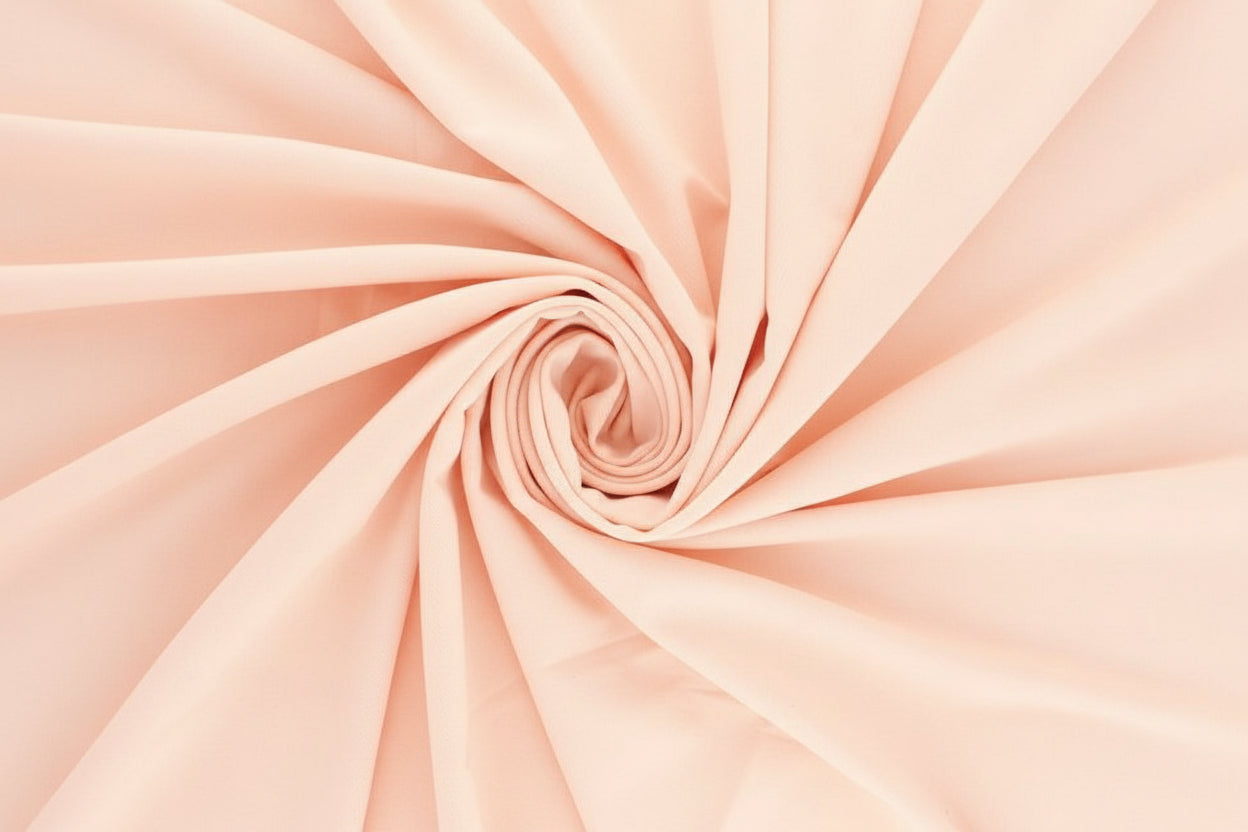 Tissu 100 % coton rose pêche 125 g/m²