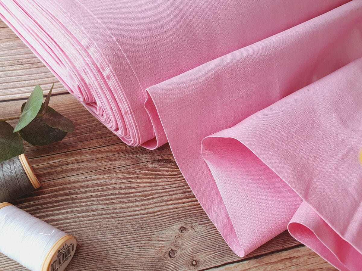 100 % tissu en coton rose 125 g/m²