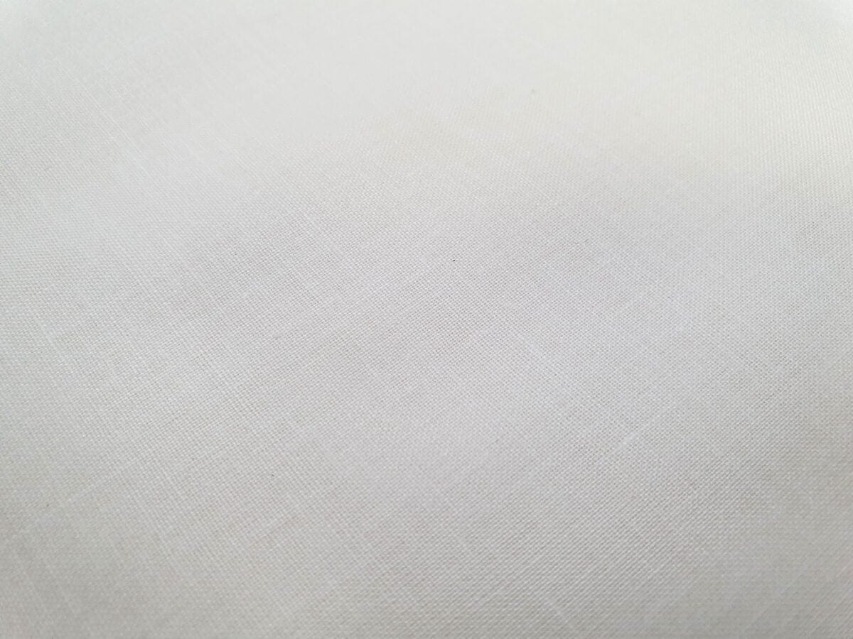 Tissu 100 % coton blanc neige 125 g/m²