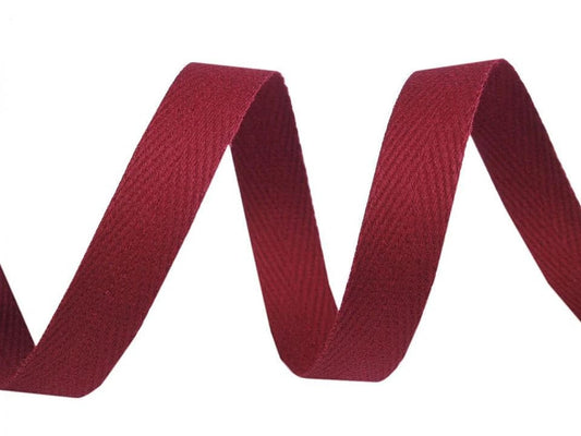 100% Baumwollband 10 mm-bordeaux