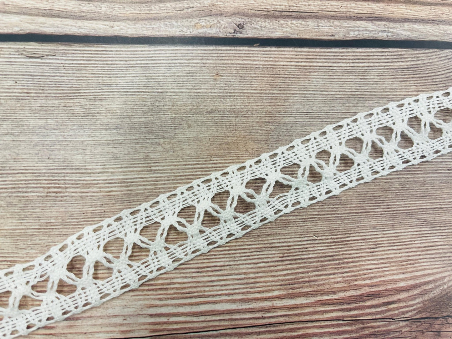 100% Baumwollspitze-2,5 cm weiß-LV