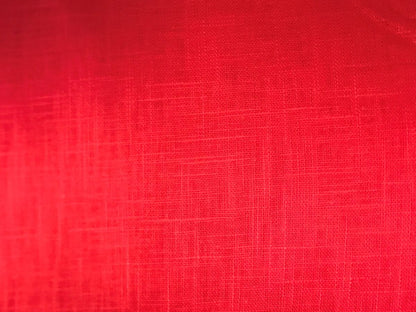 100 % Leinenstoff, leuchtend rot 230 g/m²