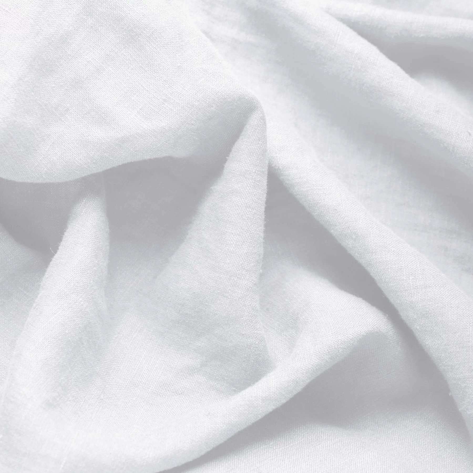 100 % lin lavé blanc 165 g/m²