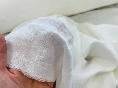 100 % lin adouci blanc 185 g/m²