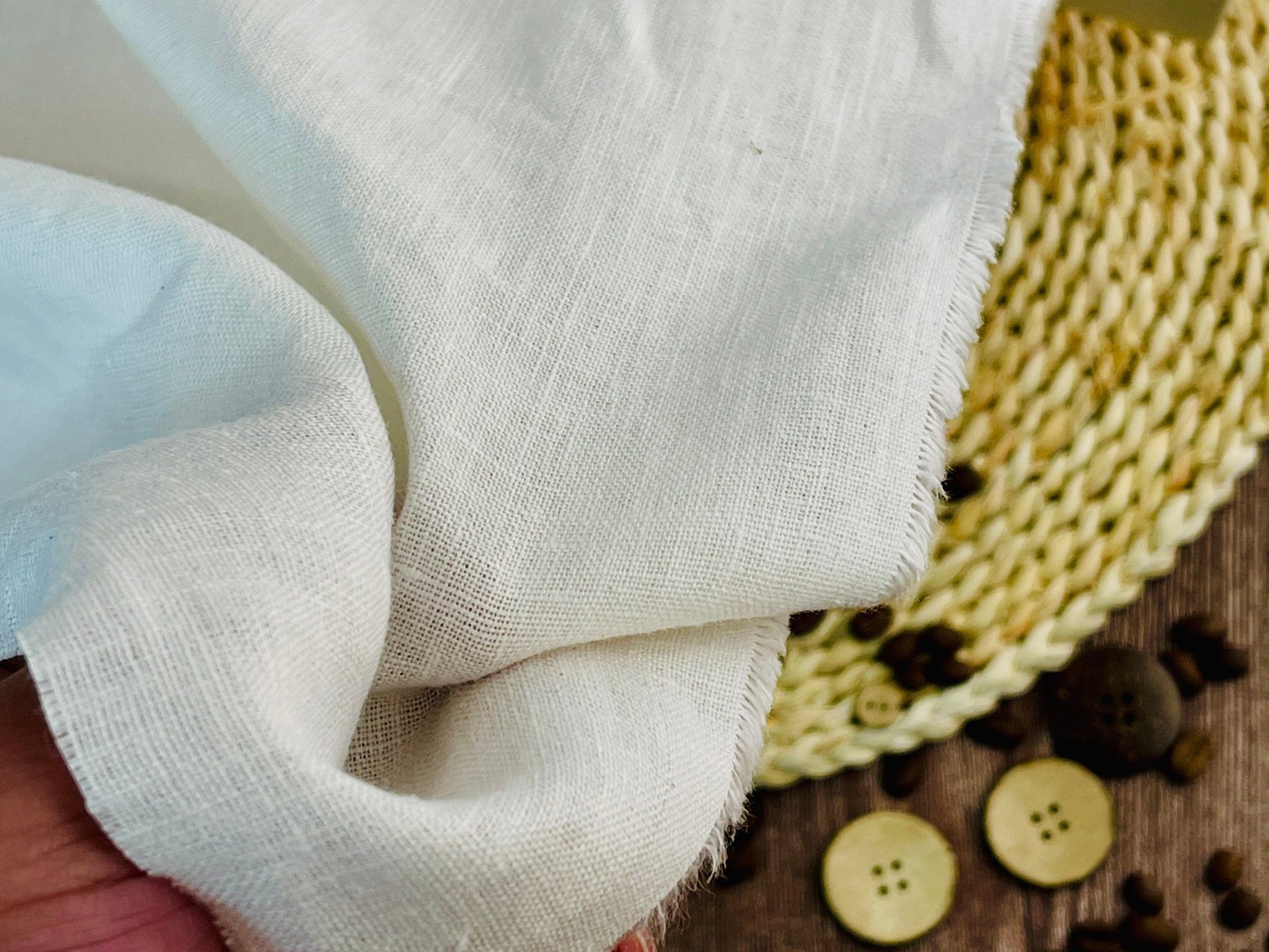 100 % lin adouci blanc 185 g/m²