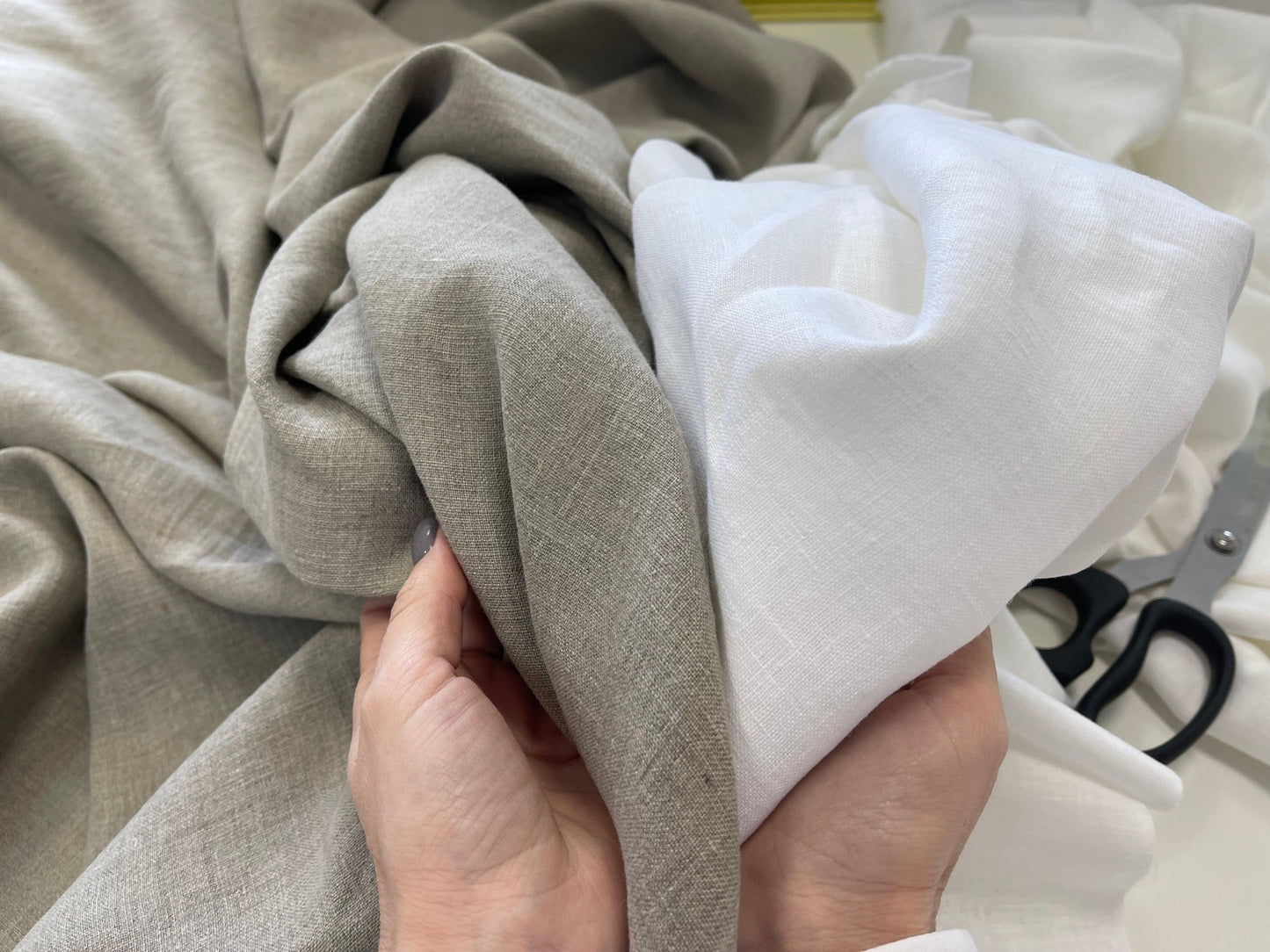 100% lin adouci blanc 185 g/m²