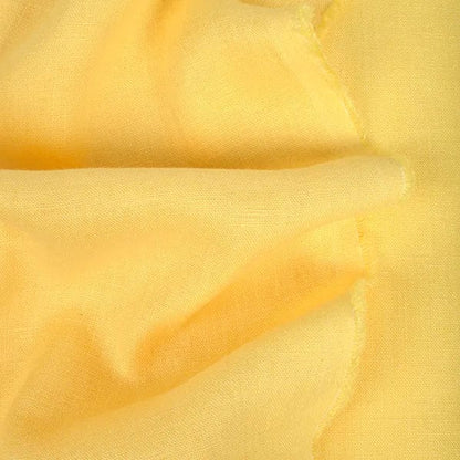 100% weichgewaschenes Leinen, zitronengelb, 205 g/m²