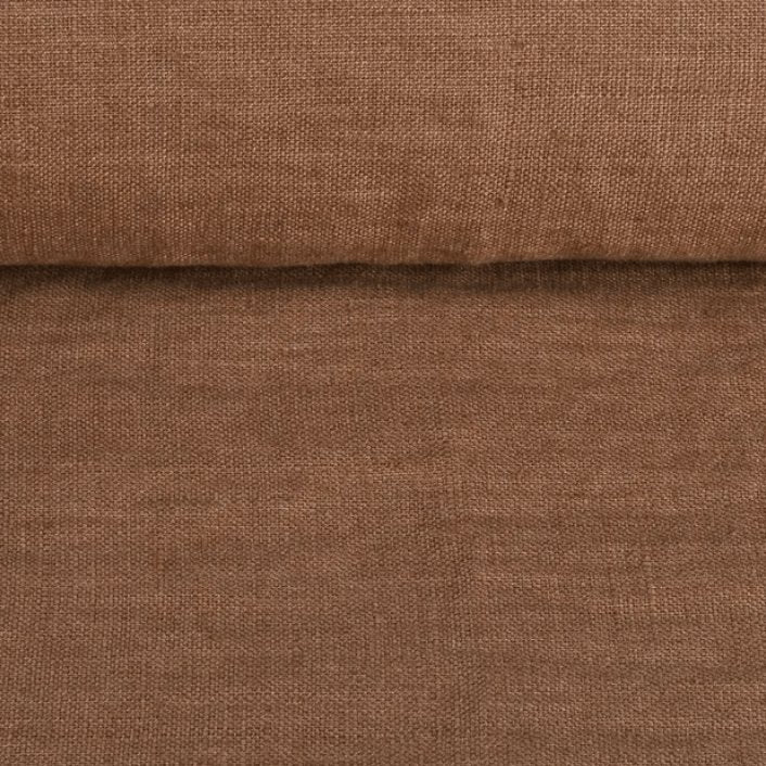 100 % lin adouci marron clair 205 g/m²