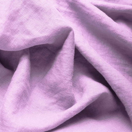 100% softened linen, light lilac 165 g/m²