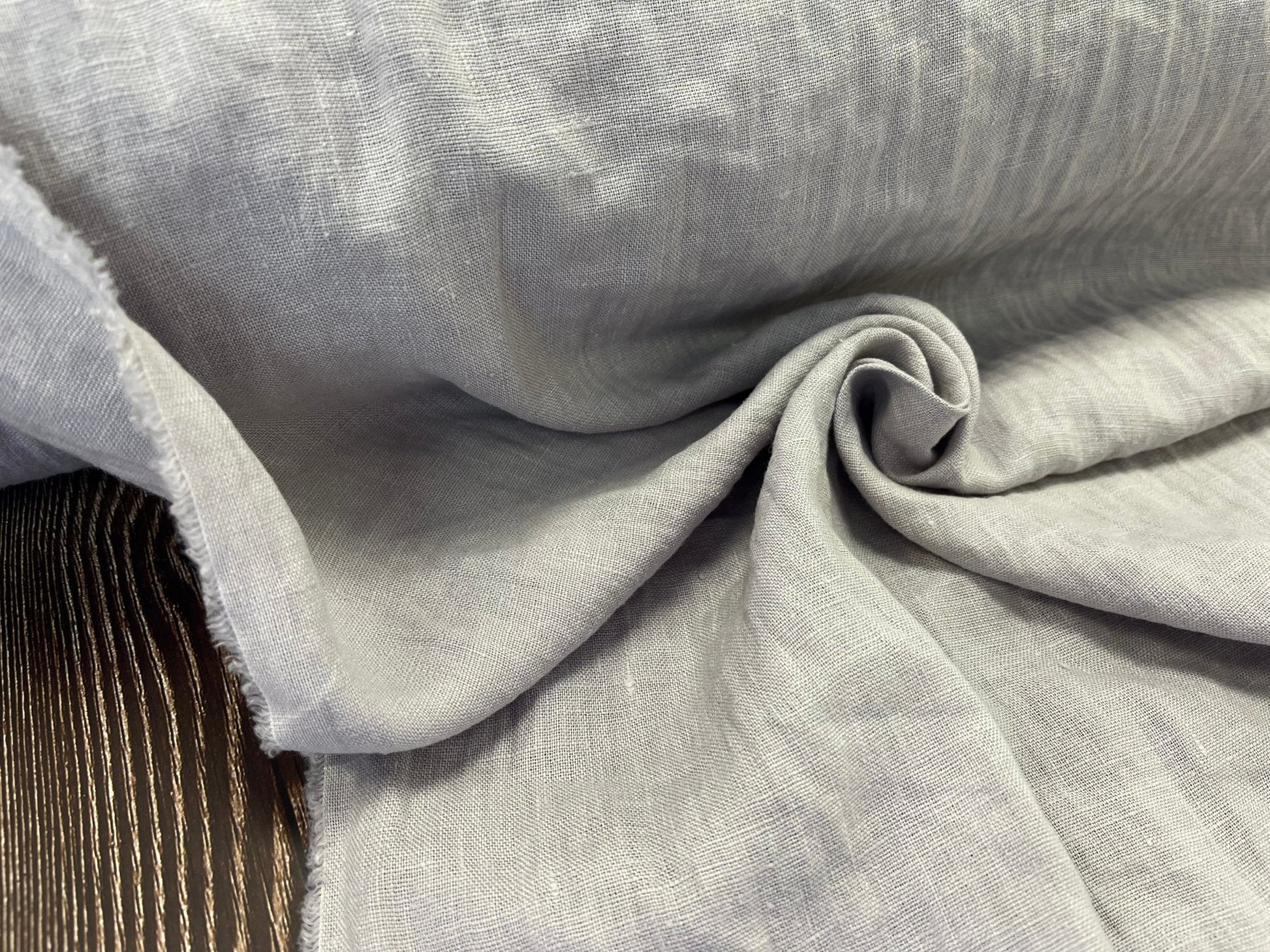 100% lin adouci gris clair 205 g/m²