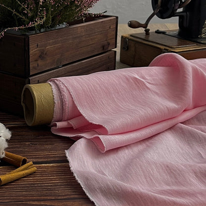 100 % lin adouci rose clair 205 g/m²