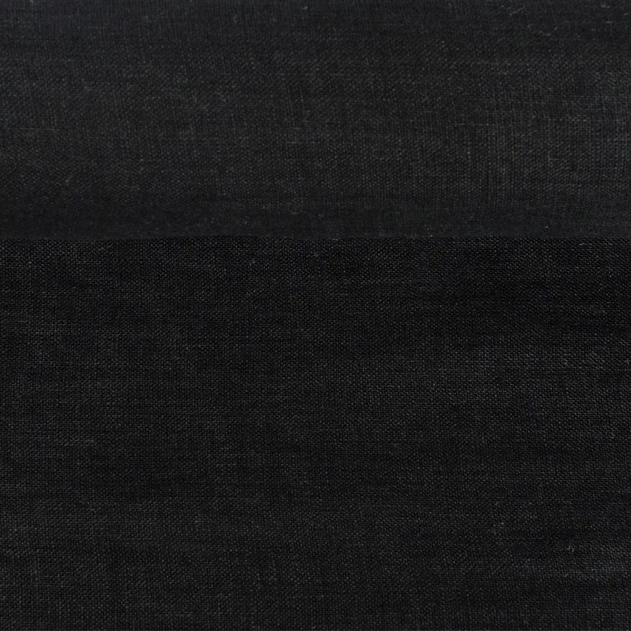 100 % lin adouci noir charbon 205 g/m²