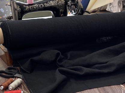 100% lin adouci noir charbon 205 g/m²