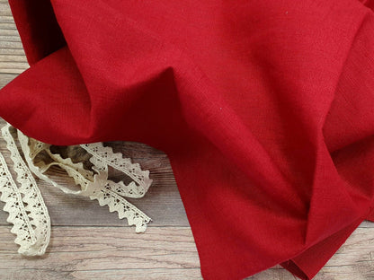 100% lin assoupli rouge 205 g/m²