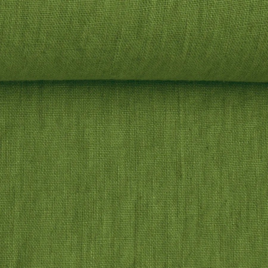 100 % lin adouci vert chaud 205 g/m²