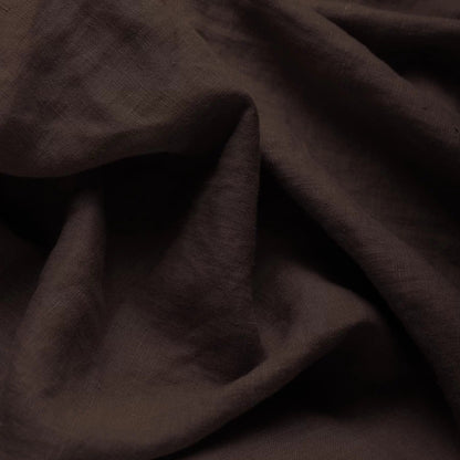 100% weichgemachtes Leinen – Schokolade 165 g/m²