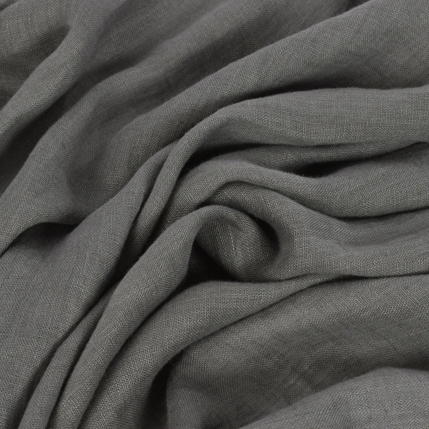 100 % lin lavé gris foncé 205 g/m²