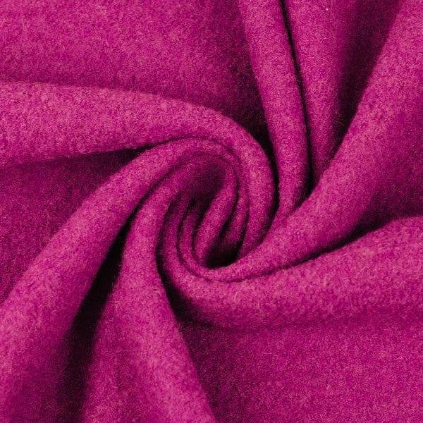 Tissu 100 % laine, rose vif 385 g/m²