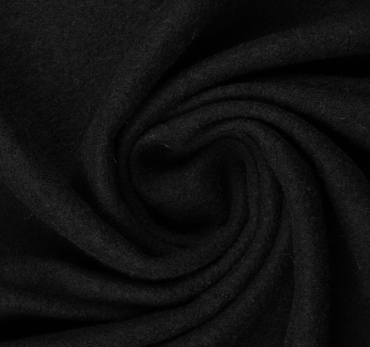 100% Wollstoff - schwarz 385 g/m²