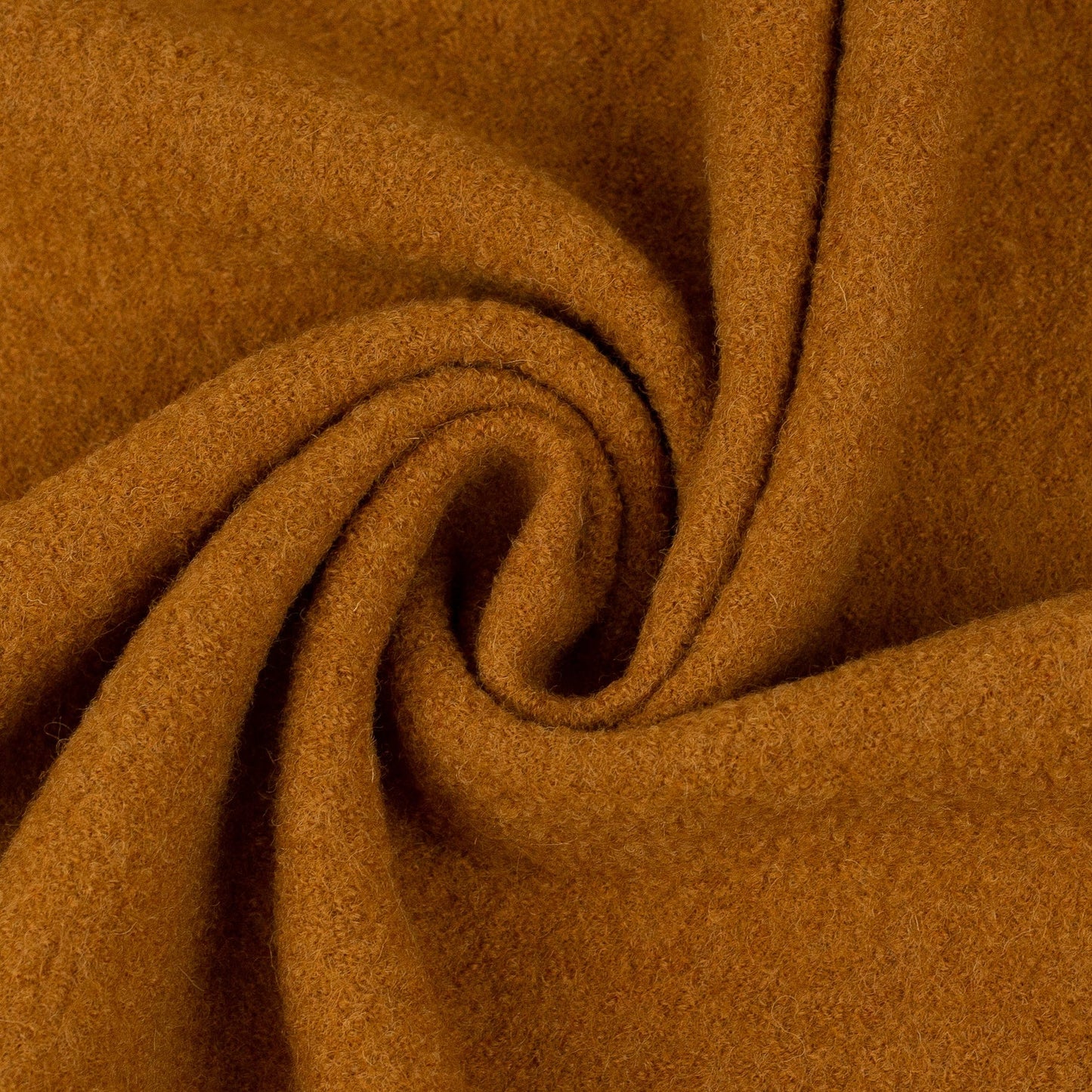 100% tissu en laine jaune orangé 385 g/m²