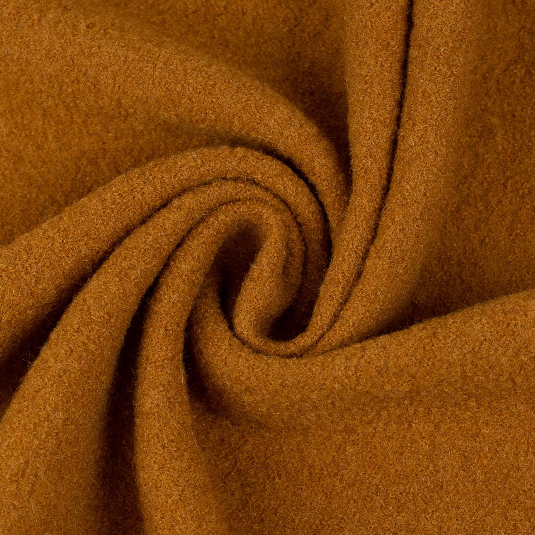 100% tissu en laine jaune orangé 385 g/m²