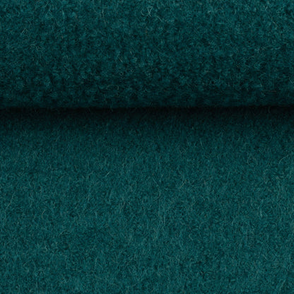 100% Wool fabric-petrol 385 g/m²