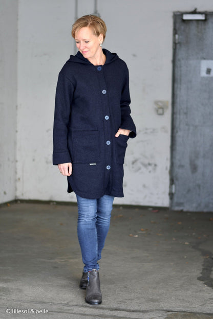 100% Wool fabric - petrol 385 g/m²