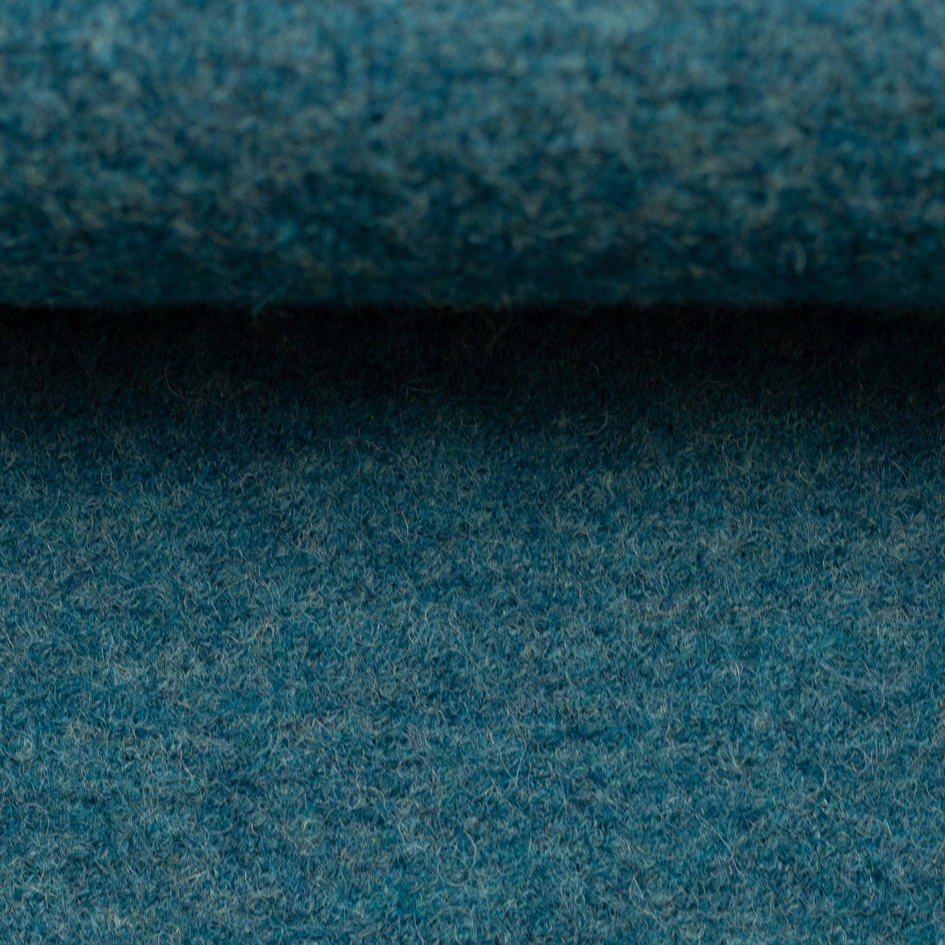100% Wollstoff, petrol meliert 385 g/m²