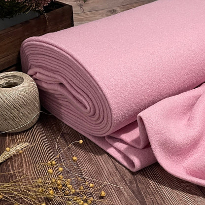 100% Wollstoff-rosa 385 g/m²