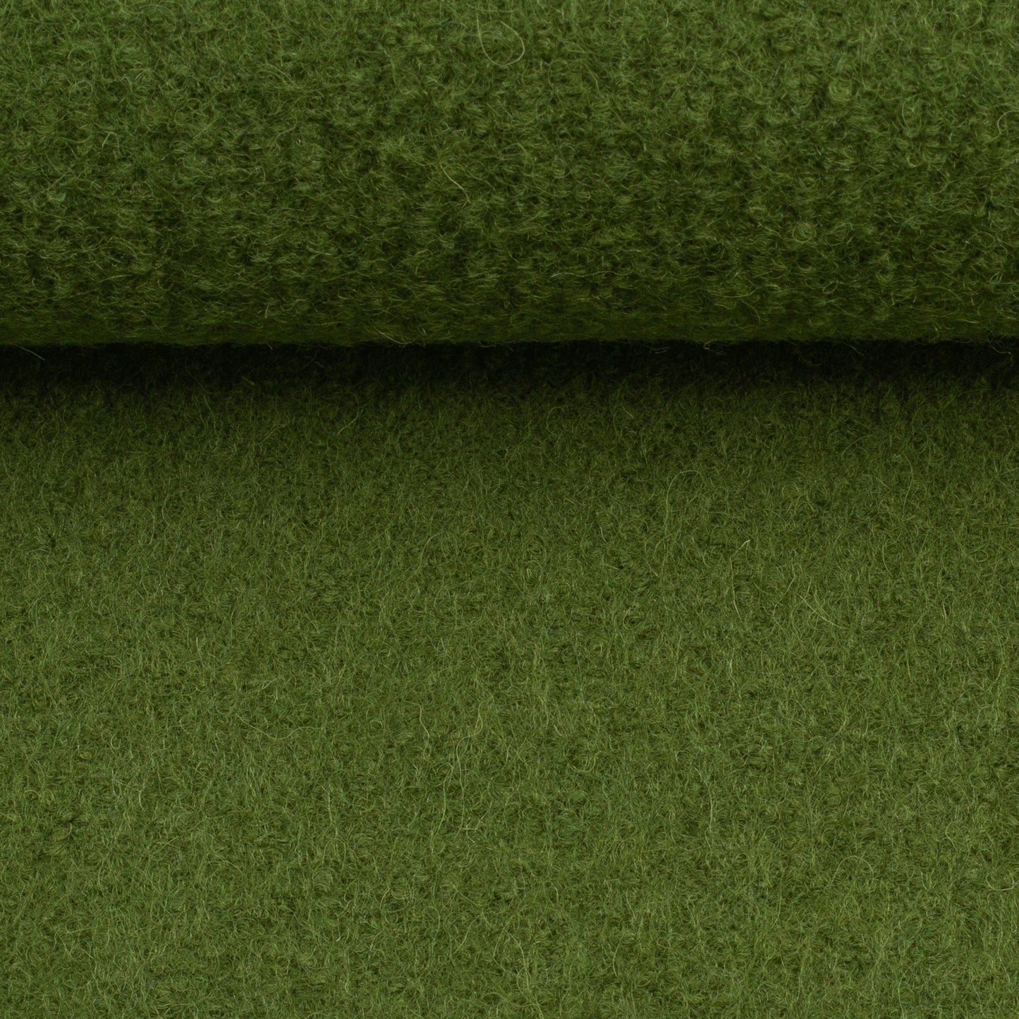 100 % Wollstoff, warmes Grün 385 g/m²
